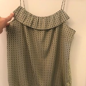 ❌SOLD S J Crew geometric skinny strap cami